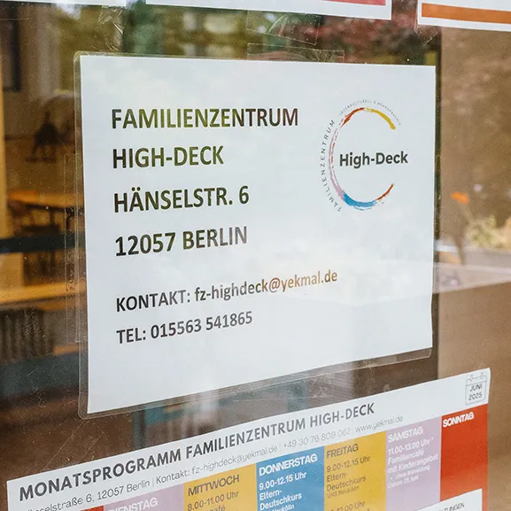 Eltern Kind Zentrum in der High Deck Siedlung