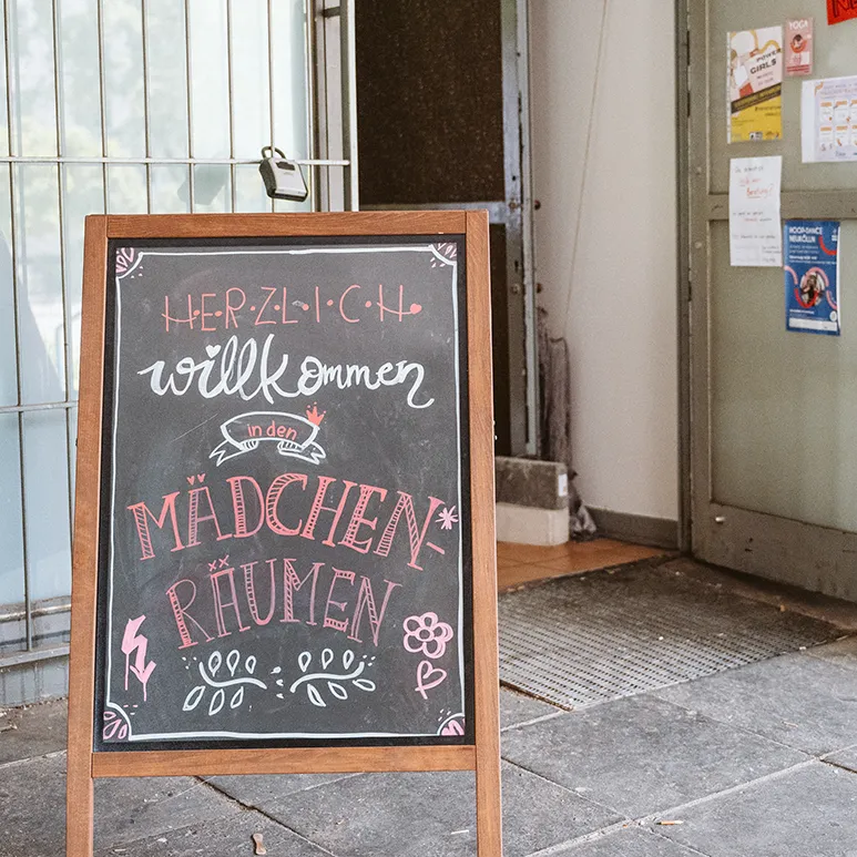 Eingang zum Mädchentreff